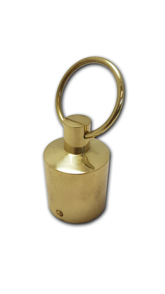 Kaideköyden pääte renkaalla 35mm messinki Arctic Marine