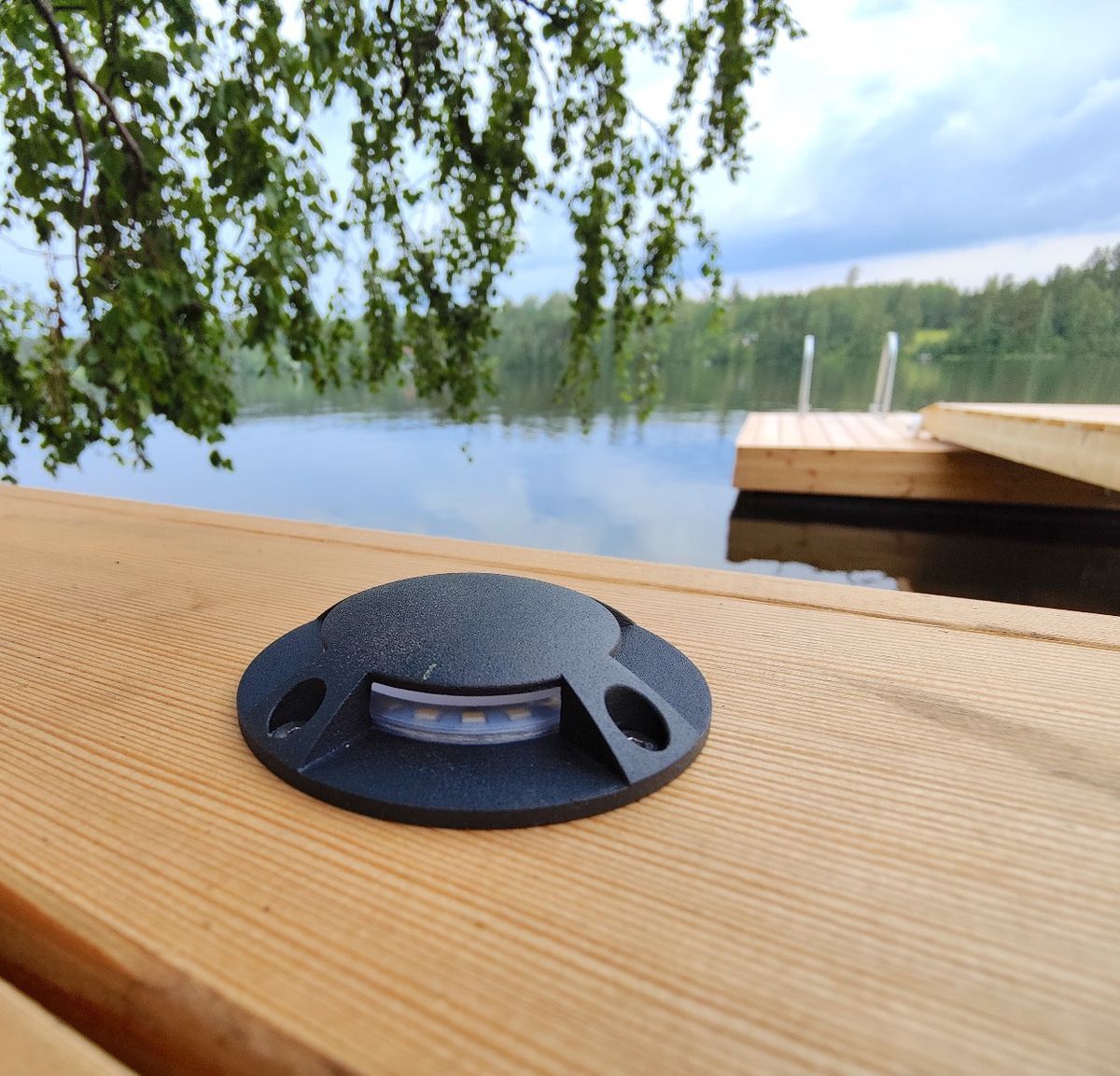 Laiturivalaisin Marina I 1.5W 24V IP67 3000K Musta alumiini FLIGHT LED