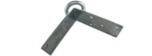 Laituri kulmapala lenkillä kuumasinkitty. 270x270x16 mm Arctic Marine