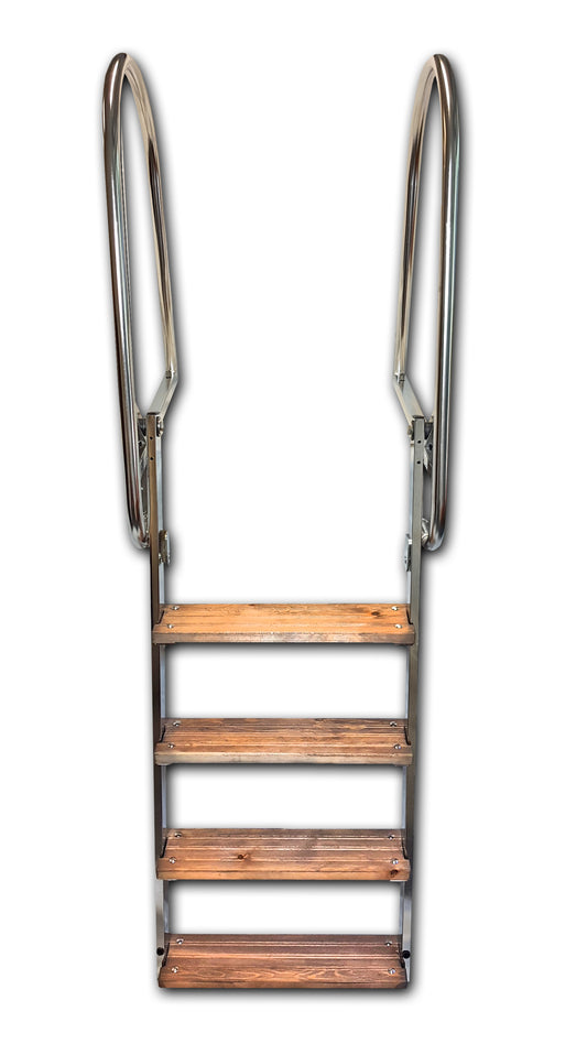 Laituritikkaat taittuvat AISI304 4-askelmaa RST Arctic Marine